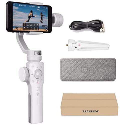 Zhiyun Smooth 4 3-Axis Handheld Gimbal Stabilizer YouTube Video Vlog Tripod for iPhone 11 Pro Xs Max Xr X 8 Plus 7 6 SE Android Cell Phone Smartphone