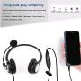 Arama Cell Phone Headset w/ Lightweight Secure-Fit Headband, Pro Noise Canceling Mic and In-line Controls 3.5mm Headset for iPhone, Samsung, LG, HTC, Blackberry Mobile Phone and iPad Tablets (A602MP)