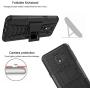 RioGree Phone Case for Samsung Galaxy J2 / Core / J2 Dash /J2 Pure / J2 Shine Case, with Screen Protector for Boys Girls Heavy Duty Cell Phone with Kickstand Cover, Black