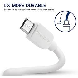 Micro USB Cable Android Charger, SMALLElectric (5-Pack, 6FT) Long Charger USB to Micro USB Sync Charging Cord for Samsung Galaxy S7 S6 Edge J7 S5,Note 5 4,LG G4,HTC,Xbox,PS4,Kindle,Nexus,MP3,Tablet