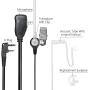 Tenway 2-Pin Covert Acoustic Tube Walkie Talkie Earpiece Two Way Radio Earpiece with MIC for BF-888S AR-5 UV-5R H-777 TW-325 Two Way Radio (10 Pack)