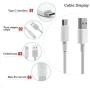 2-Pack Genuine Huawei 5A USB 3.1 Type C Superfast Charging Data Cable for Huawei Smartphone - White(Bulk Packed, No Retail Packaging)