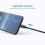 Lightning Cable Certified - Nikolable iPhone Charger 3Pack 6ft Braided Lighting to USB A Charging Cord Compatible with iPhone 11 Pro Max XS XR 8 Plus 7 Plus 6s Plus 5S iPad Pro and More, Black