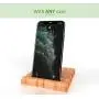 2ARTEAM Wooden Cell Phone Holder for iPhone, Android or Any Smart Cellphone with Any Case - Bamboo Phone Stand for Office, House and Travel with Unique Flat, Magnetic Interlocking Design