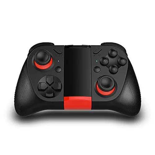 TNP Bluetooth Game Controller Wireless Gamepad Joypad Joystick with Phone Clip for Android Samsung S7 S6 Edge Note 5 Nexus LG Smartphone Tablet Emulator Gear VR, Windows PC via BT HID Protocol TNP Bluetooth Game Controller Wireless Gamepad Joypad Joystick with Phone Clip for Android Samsung S7 S6 Edge Note 5 Nexus LG Smartphone Tablet Emulator Gear VR, Windows PC via BT HID Protocol
