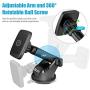 Magnetic Phone Car Mount, WizGear Universal Magnetic Car Mount Holder, Windshield Mount and Dashboard Mount Holder for Cell Phones and Tablets with Long Arm – (New Telescopic Arm)