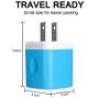 Wall Charger, Sicodo 3 Pack 2.1A Home Travel Dual Port Plug Wall Charging Block Compatible with iPhoneX,8,7,6s,6s Plus,Tablet,Samsung Galaxy S8, S7 Edge, HTC, LG, Sony, Nokia, Motorola and More