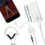 [Apple MFi Certified] Lightning to 3.5mm Headphone Audio & Charger,2 in 1 iPhone Audio Splitter Adapter Charger 3.5mm AUX Earphone for iPhone 11/11 Pro/XS/XR/X/8 7 6,iPad,iPod.Support All iOS System