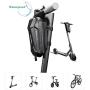 SHINYLIFE Electric Scooter Handlebar Bag,EVA Multi-Purpose Waterproof Scooter Storage Bag,Large Capacity Scooter Front Tube Hard Shell Bag Bike Handlebar Bag with Adjustable Velcro Straps