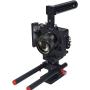 Acouto Camera Stabilizer Cage Kit, Aluminum Alloy Film Movie Making Kit with Top Handle Follow Focus Rods Accessory for Sony A6500 Acouto Camera Stabilizer Cage Kit, Aluminum Alloy Film Movie Making Kit with Top Handle Follow Focus Rods Accessory for Sony A6500