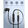 Earbuds with Microphone, Vogek Earphones Noise Isolating, in-Ear Headphones with HiFi Stereo & Powerful Bass 3.5mm Interface Compatible with iPhone and Android Smartphones, iPod, iPad, MP3 Player