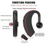 Bluetooth Headset Wireless Business Bluetooth V5.0 Earpiece Ultralight HD Headphones Hands-Free Earphones with Noise Cancellation Microphone Wide Compatible with Cell Phones for Office/Work Out/Truck
