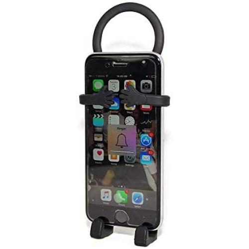 Bondi Silicon Flexible Cell Phone Holder, (Black)