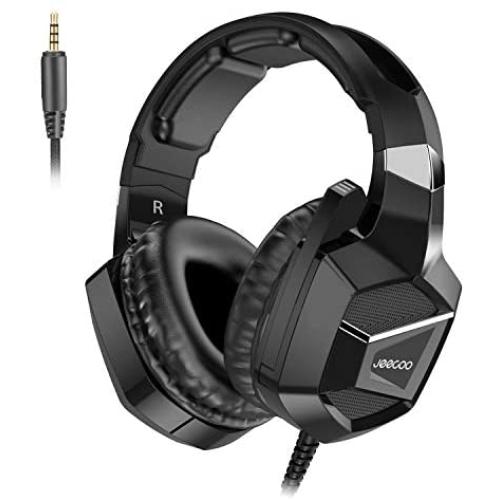 Jeecoo J20 PS4 Headset 7.1 Surround Sound Stereo Gaming Headset with Mic, Xbox One, PC, Nintendo Switch, PUBG, Fortnite, Crackdown
