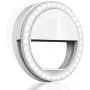 QIAYA Selfie Ring Light for Phone Camera Photography Video, BatteryPowered Clip White QIAYA Selfie Ring Light for Phone Camera Photography Video, BatteryPowered Clip White