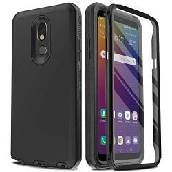 AMENQ Case for LG Stylo 5 L722DL, LG Stylo 5+/Stylo 5V/Stylo 5X Case, [Built-in Screen Protector] Full Body Heavy Duty with TPU Bumper and Rugged Hard PC Armor Protective Cover for LG Phone (Black)