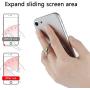 YDY 4 Pack Cell Phone Ring Holder, Transparent Finger Kickstand 360°Rotation Phone Ring Grip for Smartphone, 4 Silver(2 Round+2 Square) (Marble)