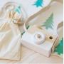 Wooden Mini Camera Toy Pillow Kids Room Hanging Decor Portable Toy Gift White Color