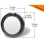 LIONTOP Phone Ring Holder Finger Grip Kickstand 360 Degree Rotation Universal Bowknot Mirror for Magnetic Car Mount Compatible with All Mobile Cell Phone Smartphone Pad Zinc Alloy (Black)