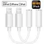 [Apple MFi Certified] Lightning to 3.5mm Headphone Jack Adapter, 2 Packs of iPhone Dongle Earplug Jack Aux Connector Cable, Compatible with iPhone 7/7 Plus/8/8 Plus/X/Xs/Xs Max/XR 11 Support iOS 13