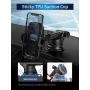 Mpow Dashboard Car Phone Mount, Windshield Car Phone Holder, 2 Suction Levels, Washable Gel Pad Compatible iPhone 11 Pro/Max/X/XS/XR/8Plus/8/7Plus/7/6Plus, Google, One Plus, Moto