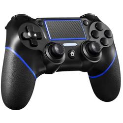 PS4 Controller ORDA Wireless Gamepad for Playstation 4/Pro/Slim/PC and Laptop with Motion Motors and Audio Function, Mini LED Indicator, USB Cable and Anti-Slip - Blue