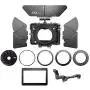 JTZ DP30 Camera Cage 15mm Rail Rod Base Plate Rig + Top Handle + Shoulder Pad + Electronic Handle Grip + Carbon Fiber Matte Box + Follow Focus for Panasonic Lumix GH3 GH4 GH5 GH5s Cameras