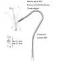 Creatop Tablet Floor Stand with Flexible Gooseneck and Stable Aluminum Base Suitable for 3.5” - 10.6” Smart Phone & Tablet White Creatop Tablet Floor Stand with Flexible Gooseneck and Stable Aluminum Base Suitable for 3.5” - 10.6” Smart Phone & Tablet White