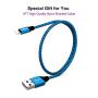 Phone Charger Rapid Cable Blue - Sagmoc USB Charging Cord Nylon Braided【5 Pack】10FT 2FT 6FT 3FT 2FT Compatible with XS/XS MAX/XR/X/8/8Plus/7/7Plus/6/6Plus/6s/6sPlus/5/5s/AIR/PRO （Sapphire Blue）