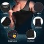 GKVK Mens Slimming Body Shaper Vest Chest Compression Shirt Abs Abdomen Slim Tank Top Undershirt