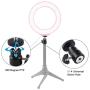 LED Video Light 72pcs LED 3 Color Lighting Mode Adjustable USB Port Ring Fill Light PULUZ PU378F 2835
