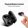 Wireless Earbuds, Torteco Bluetooth 5.0 Headphones, in-Ear Stereo Wireless Earbuds with Microphone One-Step Pairing with Charging Case, IPX6 Water Proof for Running, Sports, Working, Black