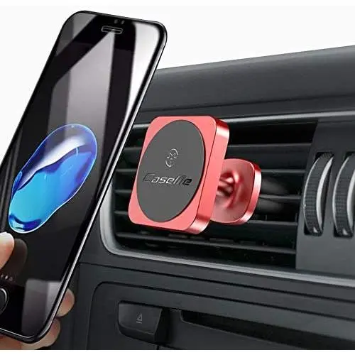 Car Phone Mount Magnetic Cell Phone Car Mount Vent Dashboard 360° Rotation Car Phone Holder for iPhone SE 11 Pro XS Max XR X 8 Plus Samsung Galaxy S20 Note10 S10 S10e & All Phones,Silver