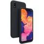 Vinve Liquid Silicone Case for Samsung Galaxy A10e, Gel Rubber Full Body Protection Shockproof Cover Slim Fit Case Drop Protection Case (Black)