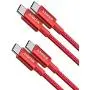 USB C Cable, Anker 2 Pack New Nylon USB C to USB C Cable (3.3ft 60W), PD Type C Charging Cable for MacBook Pro 2020, iPad Pro, Galaxy S20, Switch, Pixel, LG and Other USB C Charger Red USB C Cable, Anker 2 Pack New Nylon USB C to USB C Cable (3.3ft 60W), PD Type C Charging Cable for MacBook Pro 2020, iPad Pro, Galaxy S20, Switch, Pixel, LG and Other USB C Charger Red