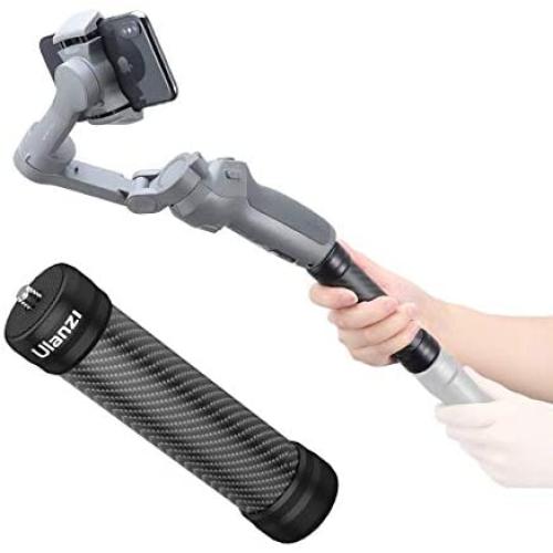 ULANZI Carbon Fiber Handle Grip, Lightweight Extension Monopod Pole Stick for Gimbal Smartphone Cameras