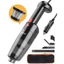 GOOLOO Car Vacuum Cleaner High Power 6500PA Strong Suction Handheld Portable Corded Small Vacuum DC 12V for Quick Car Cleaning