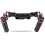 CAMVATE 15mm Rod & Soft Rubber Grip Shoulder Mount Rig with Rosette Standard Accessory for DSLR(Red,M6 Thread,31.8 mm)