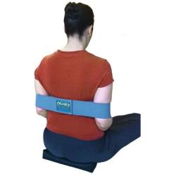 Comfy Shoulder Elastic Band - Ergonomic Pain Free Posture Shoulder Support Strap - Great Stretch Tool for Meditation, Exercises, Sitting or Standing by Natural Posture Solutions, LLC