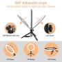 Ring Light with Stand, GPED 10.2" Dimmable LED Desk Makeup Beauty RingLight with Phone Holder for iPhone/Android/YouTube Video/Live Stream/Photography, 3 Light Modes & 10 Brightness Level