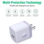 One Port Wall Charger,2 Pack Ehoho 1A Single Port USB Charging Block Cube Compatible for iPhone XR XS Max 8/7/6S Plus SE/5S/5C, Samsung S10 S10 Plus S10e S9 S8, LG, HTC, Sony, Motorola, Android Smart