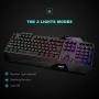 Havit Keyboard Rainbow Backlit Wired Gaming Keyboard Mouse Combo, LED 104 Keys USB Ergonomic Wrist Rest Keyboard, 4800 Dots Per Inch 6 Button RGB Mouse for Windows Gamer Desktop, Computer (Black)