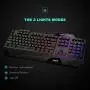 Havit Keyboard Rainbow Backlit Wired Gaming Keyboard Mouse Combo, LED 104 Keys USB Ergonomic Wrist Rest Keyboard, 4800 Dots Per Inch 6 Button RGB Mouse for Windows Gamer Desktop, Computer (Black)