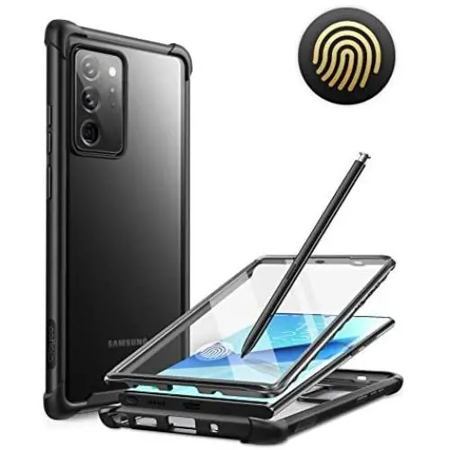Clayco Forza Series Case for Samsung Galaxy Note 20 Ultra, Built-in Screen Protector Compatible with Fingerprint ID, Full-Body Rugged Cover, 6.9 inch, 2020 Release (Black) Clayco Forza Series Case for Samsung Galaxy Note 20 Ultra, Built-in Screen Protector Compatible with Fingerprint ID, Full-Body Rugged Cover, 6.9 inch, 2020 Release (Black)