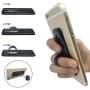 Finger Strap for Phone, AOLEY Cell Phone Grip | Finger Holder with Stand for iPhone Android Smartphone Car Holder Small Tablet (TPU-Black)