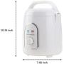 KKTECT Sauna Steamer Portable Pot 1.5-1.8 Liters Suit Home SPA Shower 110V (US Plug)