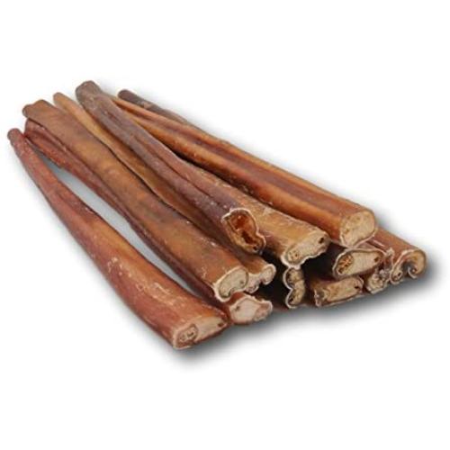 Top Dog Chews Standard Bully Sticks 12" Free Range, Grass Fed Natural Beef 12 Pack