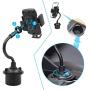 Car Cup Holder Phone Mount Portable Adjustable Gooseneck Phone Holder for Car Compatible with iPhone11/Pro/Xs/Max/X/XR/8/8 Plus,Samsung Note10/S10/S9/S8 by TDTOK