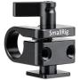 SMALLRIG Single 15mm Rod Clamp with Cold Shoe Adapter for 15mm Rods Support System, Monitor Mount, Microphone Mount - 1597