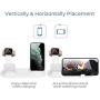 Wireless Charger, QI-EU 3 in 1 Qi-Certified Fast Charging Station for iWatch AirPods Pro, Wireless Charging Stand Compatible for iPhone 11/11Pro/11Pro Max/XR/Xs/Xs Max/X/8/8Plus Samsung Galaxy S20/S10